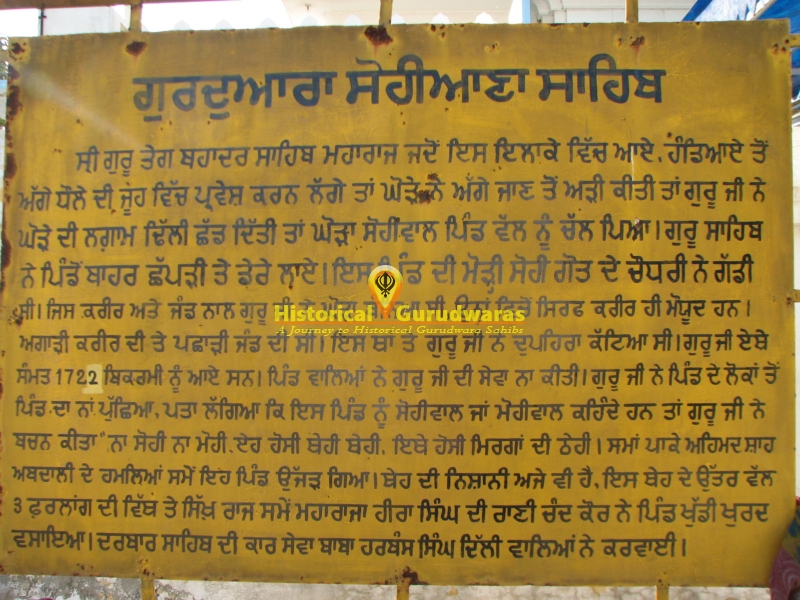 गुरुद्वारा श्री सोहियाणा साहिब पातशाही नौवीं, सोहियाणा — दृश्य 2